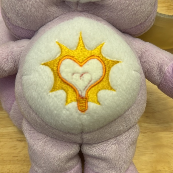 Bright Heart Raccoon Care Bear Cousins 8” plush, clean, washed, normal wear etc - Picture 9 of 12